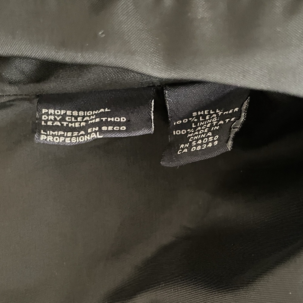Anne Klein Black Genuine Suede Leather Blazer Jacket Womens‎ Medium - Picture 6 of 6
